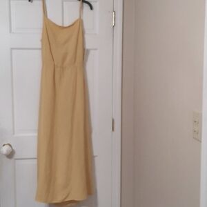 NWT CLOTH & STONE GOLD MAXI DRESS SZ XL